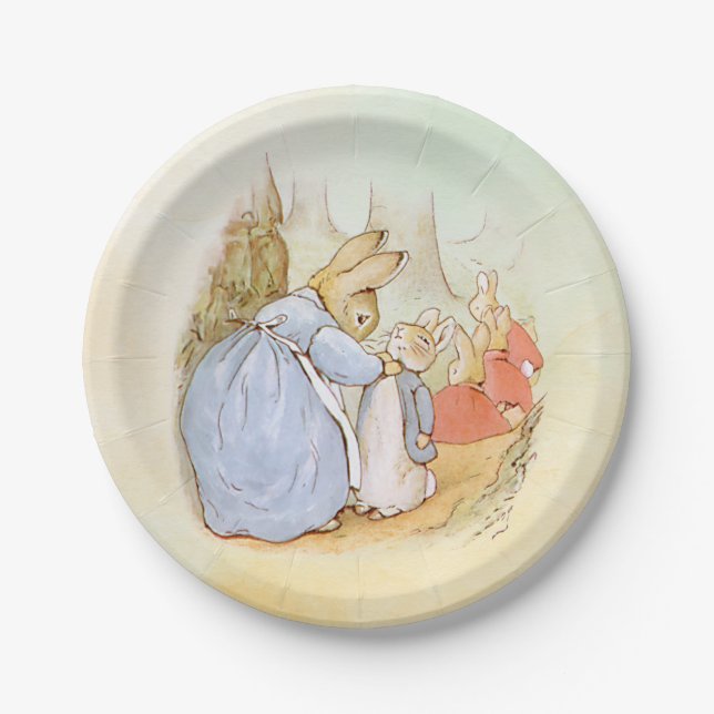 Peter Rabbit (Mama) Pappteller (Vorderseite)