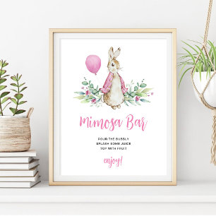 Peter Rabbit Mimosa Bar Poster