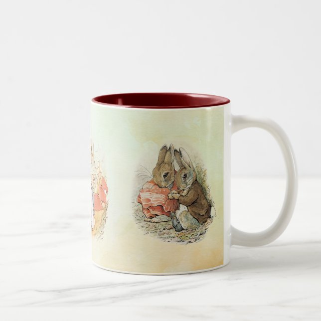 Peter Rabbit mixen Zwei-Tone-Kaffee-Tasse Zweifarbige Tasse (Rechts)