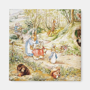 Peter Rabbit Nachbarschaft von Beatrix Potter Magnet