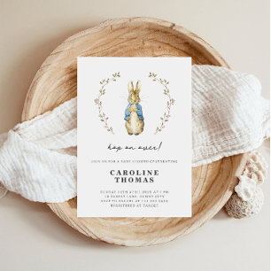 Peter Rabbit Niedlich Baby Shower Einladung