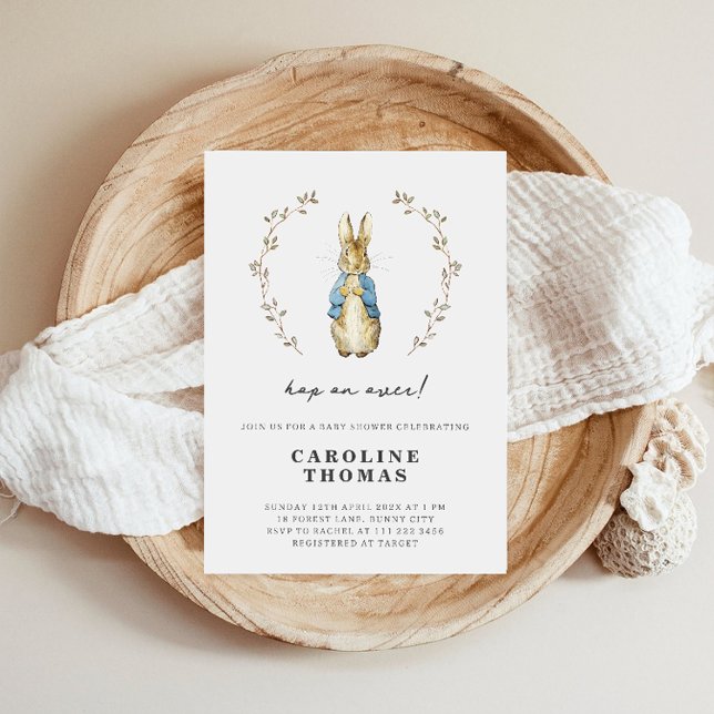 Peter Rabbit Niedlich Baby Shower Einladung (Von Creator hochgeladen)