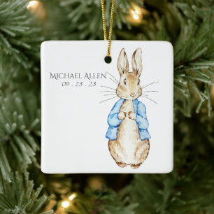 Peter Rabbit Personalisiert Baby Keramikornament