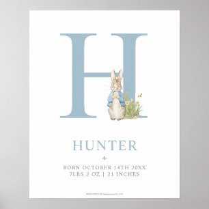 Peter Rabbit   Personalisierter Buchstabe H Poster