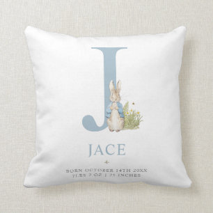 Peter Rabbit  Personalisierter Buchstabe J Kissen
