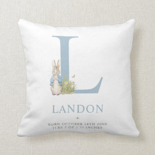 Peter Rabbit Personalisierter Buchstabe L Kissen