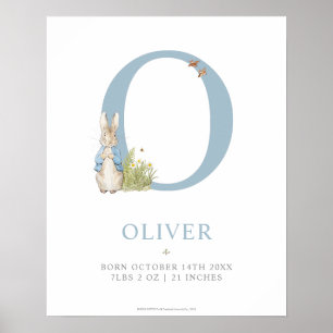 Peter Rabbit   Personalisierter Buchstabe O Poster