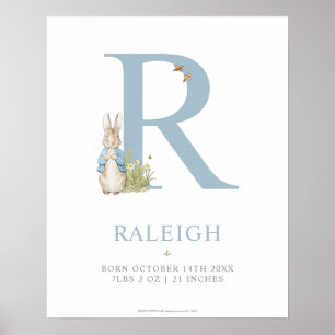 Peter Rabbit   Personalisierter Buchstabe R Poster