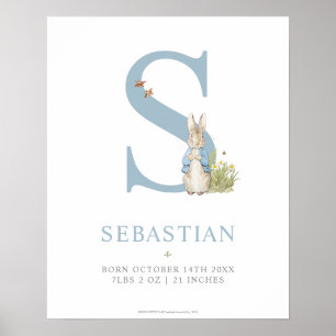 Peter Rabbit   Personalisierter Buchstabe S Poster