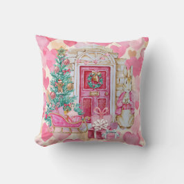 Peter Rabbit Pink Cushion Square Kissen