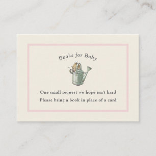 Peter Rabbit Pink Ivory Vintag Baby Book Begleitkarte