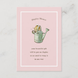 Peter Rabbit Pink Vintag Display Dusche Begleitkarte