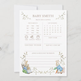 Peter Rabbit Predication & Advice Baby Showspiel