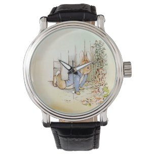 Peter Rabbit Round Clock Armbanduhr