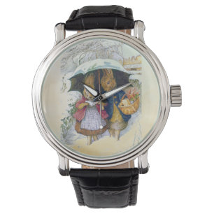 Peter Rabbit Round Clock Watch Armbanduhr