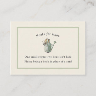 Peter Rabbit Sage Green Vintag Baby Book Begleitkarte