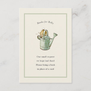 Peter Rabbit Sage Green Vintag Baby Book Begleitkarte