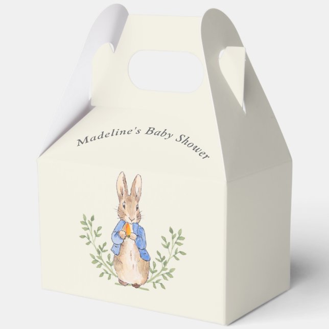 Peter Rabbit Sage Green Vintag Baby Dusche Geschenkschachtel (Vorderseite)