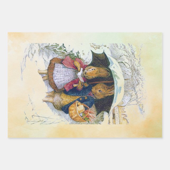 Peter Rabbit Set Geschenkpapier Set (Vorderseite)