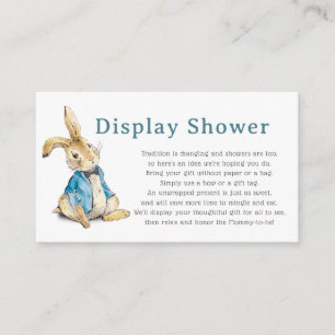 Peter Rabbit Shower Boy Baby Dusche Begleitkarte