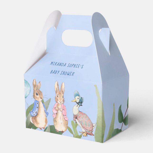 Peter Rabbit Storybook Characters Baby Shower Geschenkschachtel (Vorderseite)