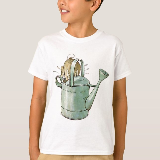 PETER RABBIT tauchte zuerst in die Tränkdose T-Shirt (Vorderseite)