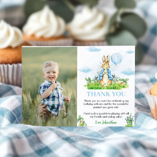 Peter Rabbit Vielen Dank, Card Geburtstagsparty Dankeskarte