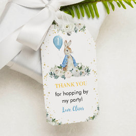 Peter Rabbit Vielen Dank Tag Geburtstagsparty Geschenkanhänger