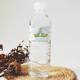 Peter Rabbit Wasserflasche - Geburtstagsparty Wasserflaschenetikett