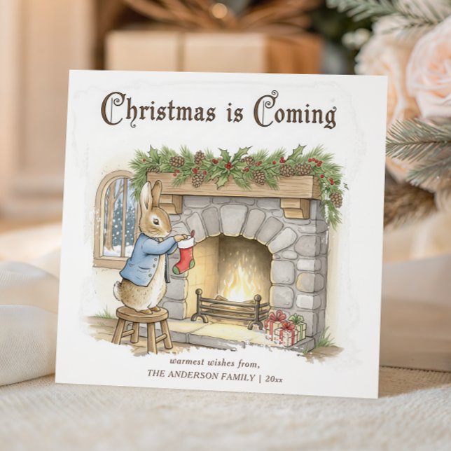 Peter Rabbit Weihnachtlich Feiertagskarte (Von Creator hochgeladen)