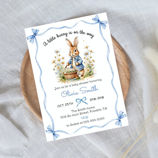 Peter Rabbit Wildflower Baby Shower Invitation Einladung (Von Creator hochgeladen)