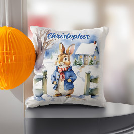 Peter Rabbit Winter Hütte Weihnachtsgeschenke Kissen
