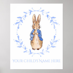 Peter Rabbit with Child's Name Personalisation   Poster