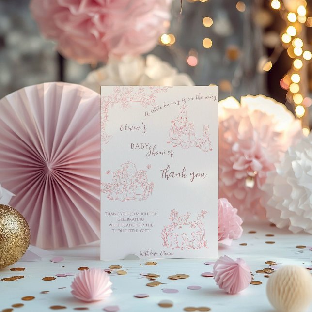 Peter Rabbit's Mutter-Baby-Dusche Dankeskarte (Von Creator hochgeladen)