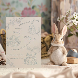 Peter Rabbit's Mutter-Baby-Dusche Einladung