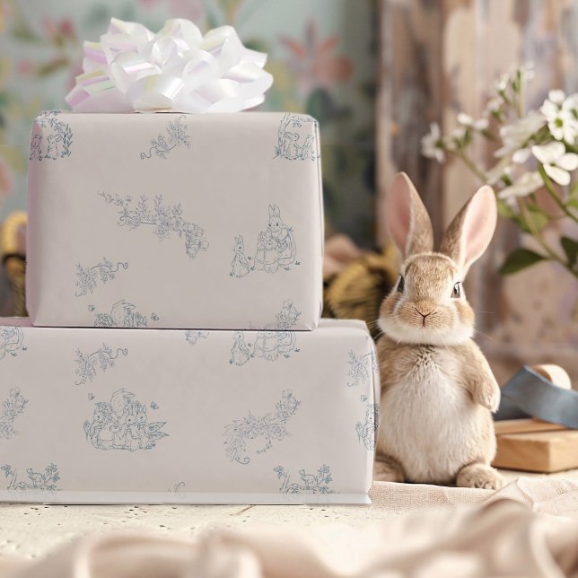 Peter Rabbit's Mutter-Baby-Dusche Geschenkpapier (Von Creator hochgeladen)