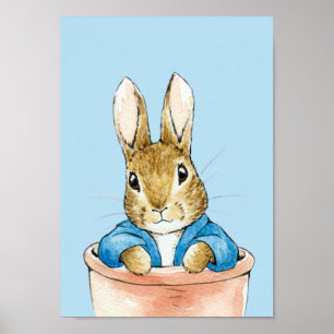 Peter Sitting in Pflanze Pot Poster