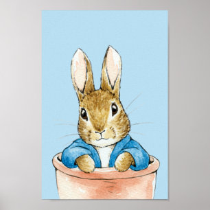 Peter Sitting in Pflanze Pot Poster