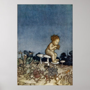 Peter spielte seine Flute Poster