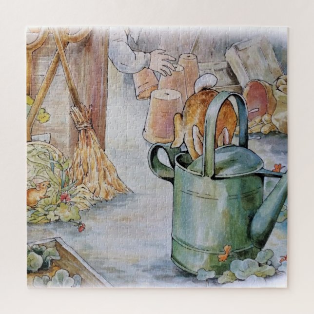 Peter springt in eine Wasserdose Puzzle (Vertikal)