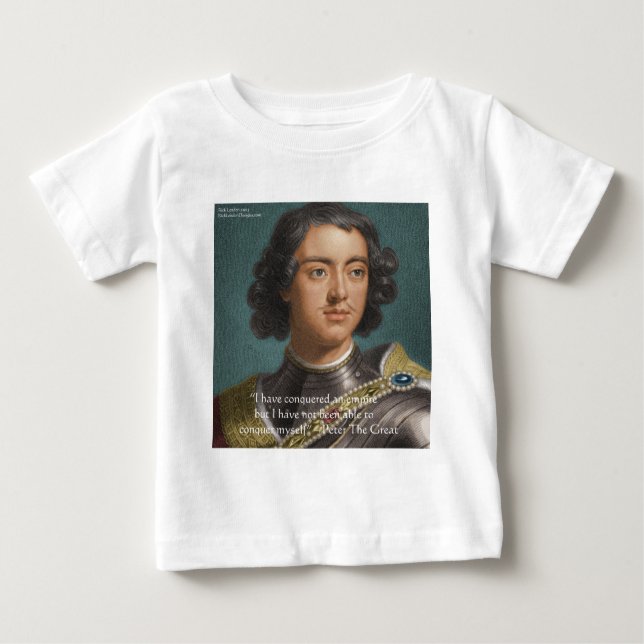 Peter The Great "Conquer Myself" Quote Ohrts & Tee (Vorderseite)