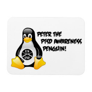 Peter The PTSD Awareness Penguin Magnet