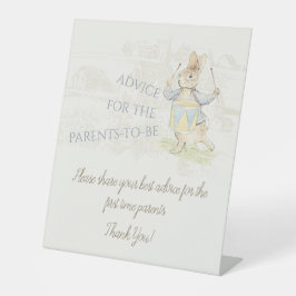 Peter the Rabbit Advice for Parents-to-Be-Sign Sockelschild