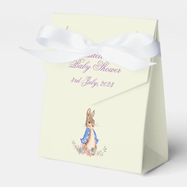Peter the Rabbit Baby Shower Geschenkschachtel (Vorderseite)
