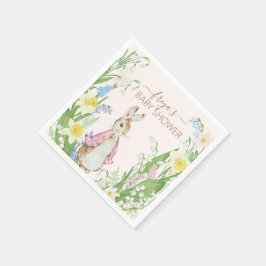 Peter the Rabbit Baby Shower Serviette