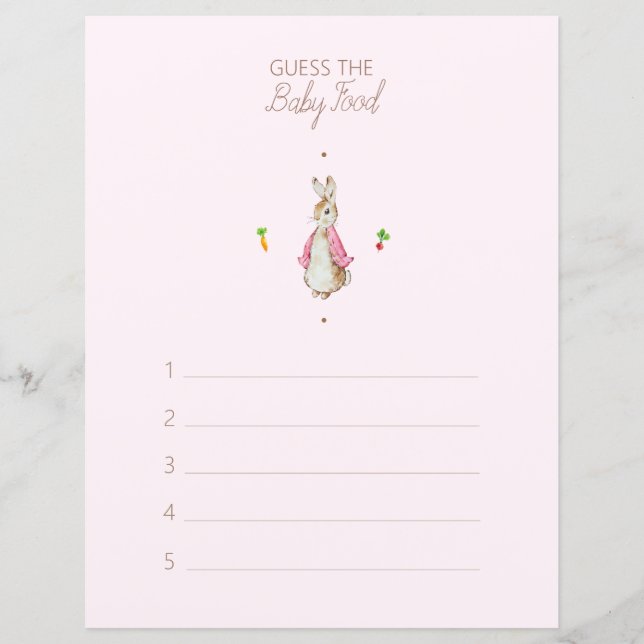 Peter the Rabbit Baby Showroom Ratet Baby Food Gam (Vorderseite)