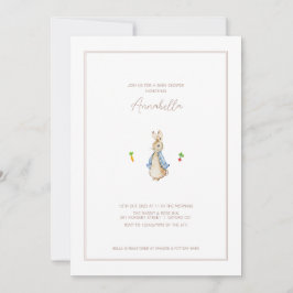 Peter the Rabbit Beartix Bunny Baby Shower Einladung