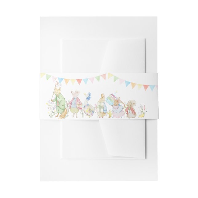 Peter the Rabbit Beatrix Baby Shower Einladungsbanderole (Vorderseite Beispiel)