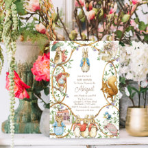 Peter the Rabbit Beatrix Woodland Baby Shower