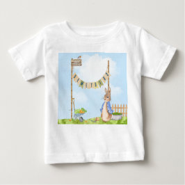 Peter the Rabbit Birthday Garden Party Baby T-shirt